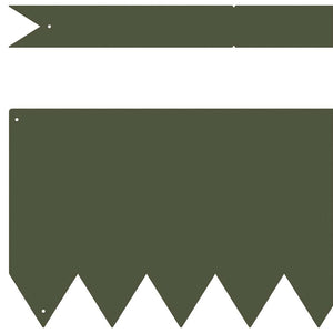 vidaXL Lawn Edging 50 pcs Olive Green 100 x 0.05 x 20 cm