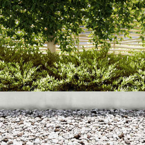 vidaXL Lawn Edging 50 pcs Silver 100 x 0.05 x 20 cm Stainless Steel