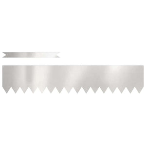 vidaXL Lawn Edging 50 pcs Silver 100 x 0.05 x 20 cm Stainless Steel