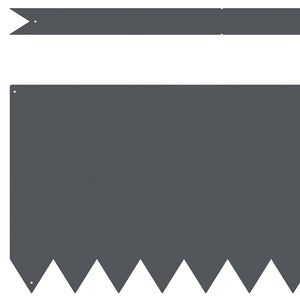 vidaXL Lawn Edging 30 pcs Anthracite 100 x 0.05 x 30 cm