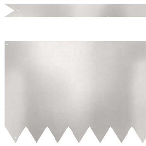 vidaXL Lawn Edging 30 pcs Silver 100 x 0.05 x 30 cm Stainless Steel