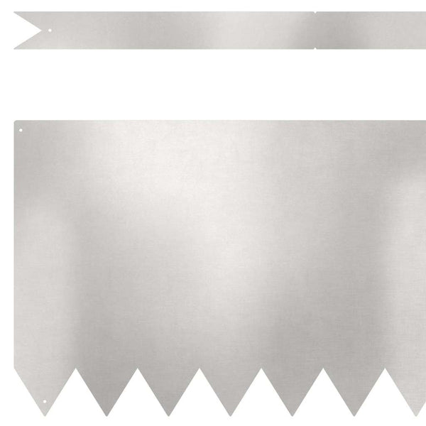 vidaXL Lawn Edging 30 pcs Silver 100 x 0.05 x 30 cm Stainless Steel