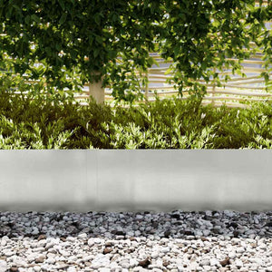 vidaXL Lawn Edging 30 pcs Silver 100 x 0.05 x 30 cm Stainless Steel