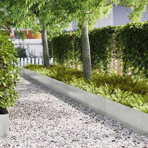 vidaXL Lawn Edging 30 pcs Silver 100 x 0.05 x 30 cm Stainless Steel