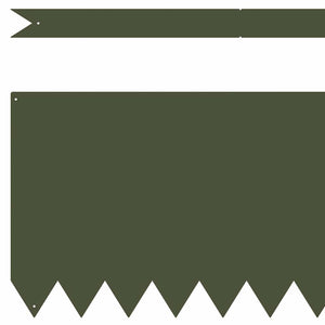 vidaXL Lawn Edging 50 pcs Olive Green 100 x 0.05 x 30 cm