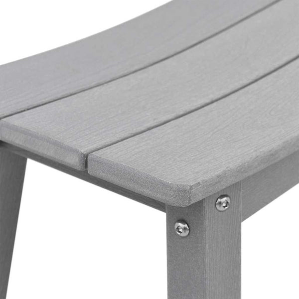 vidaXL Garden Bar Set 3 Pieces Light Gray HDPE