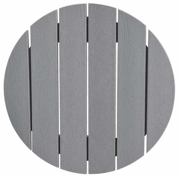 vidaXL Garden Bar Set 3 Pieces Light Gray HDPE
