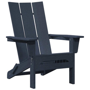 vidaXL Garden Chair 3 pcs Navy Blue 80.5 x 74.5 x 92 cm Polyethylene