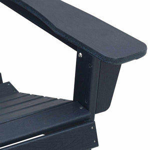 vidaXL Garden Chair 3 pcs Navy Blue Polyethylene