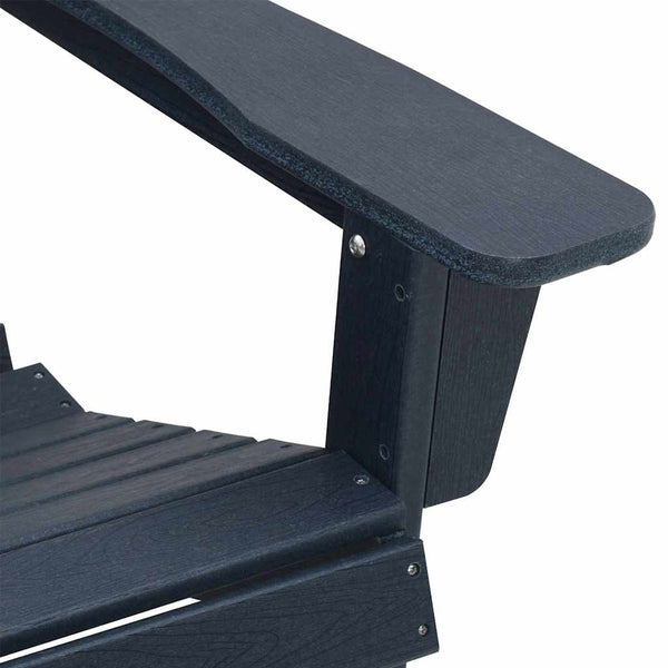 vidaXL Garden Chair 3 pcs Navy Blue Polyethylene
