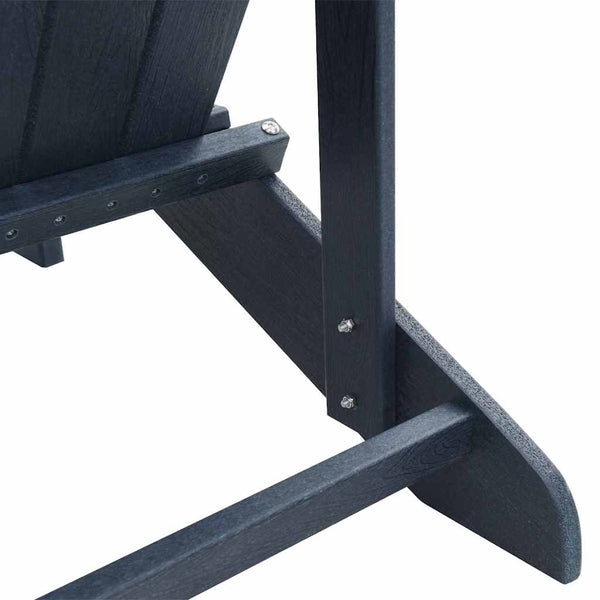 vidaXL Garden Chair 3 pcs Navy Blue Polyethylene