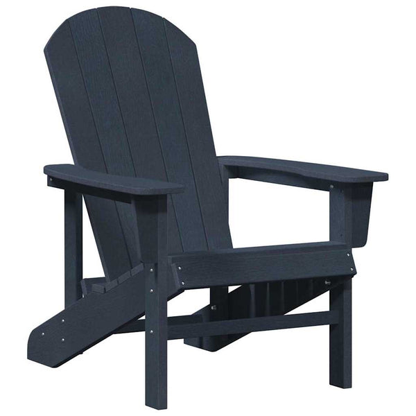 vidaXL Garden Chair 3 pcs Navy Blue Polyethylene