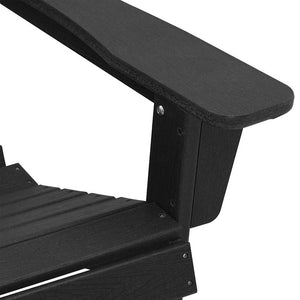 vidaXL Garden Chair 3 pcs Black Polyethylene