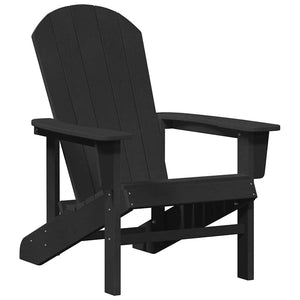 vidaXL Garden Chair 3 pcs Black Polyethylene