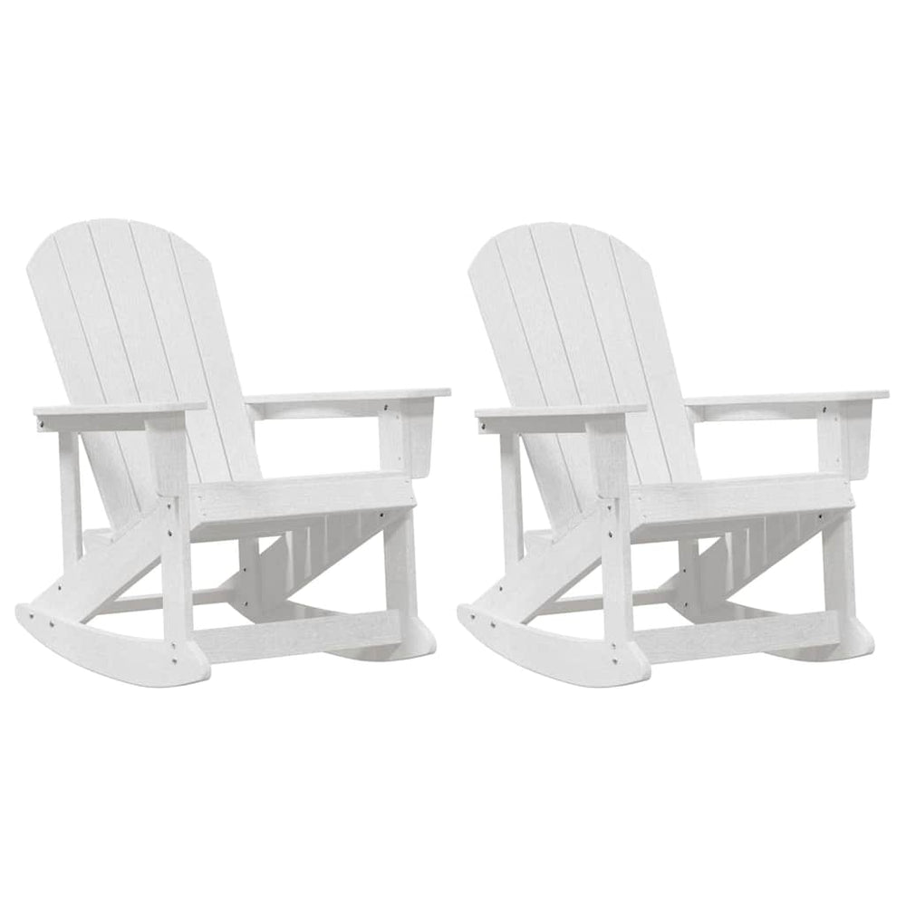 Adirondack Schaukelstühle 2er Set Weiß
