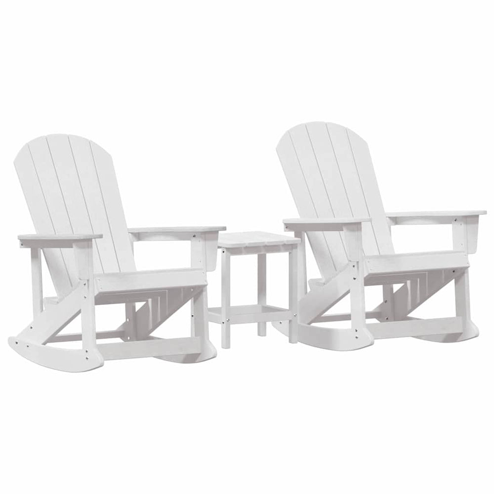 3-teiliges Garten Lounge Set Weiß