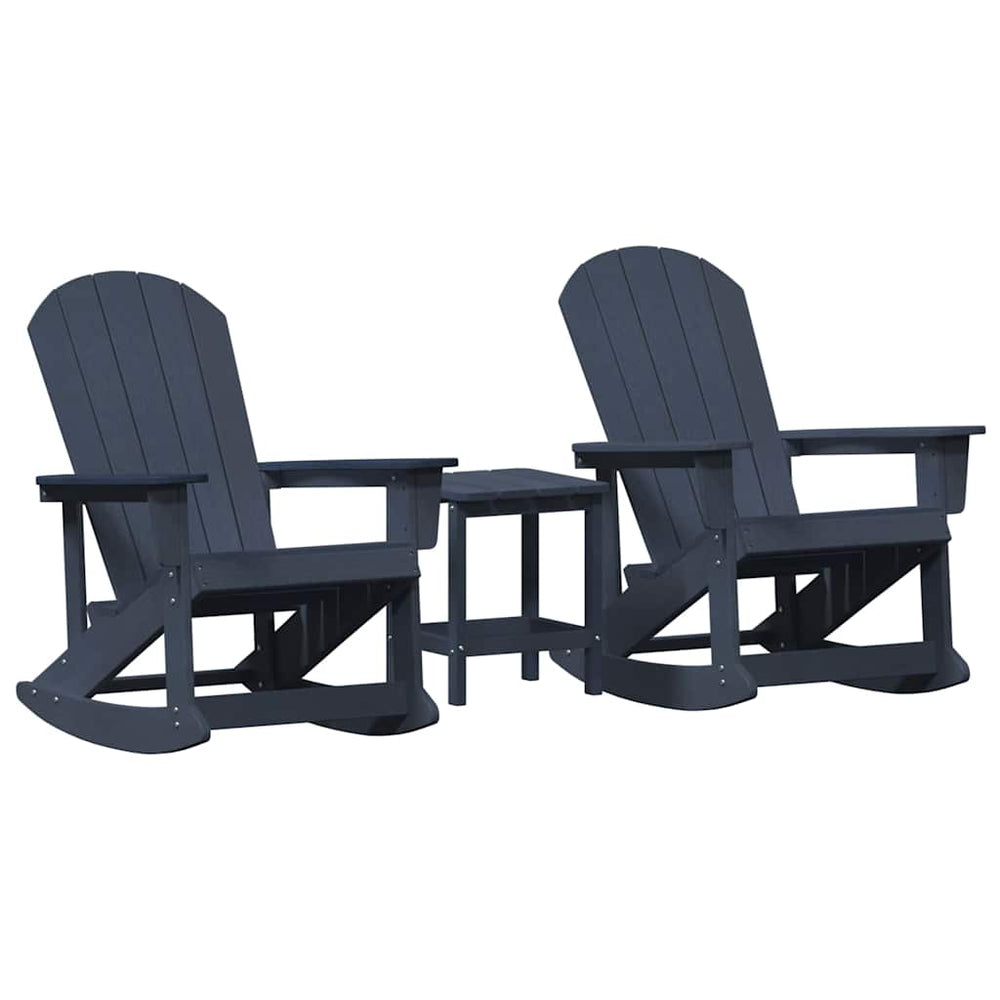 Marineblaues Garten Lounge Set 3-teilig