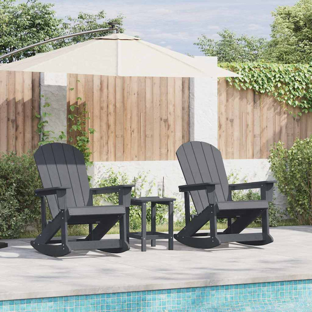 3-teiliges Garten-Lounge-Set Hellgrau