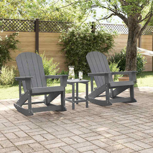 3-teiliges Garten-Lounge-Set Hellgrau