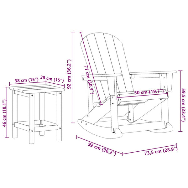 3-teiliges Garten-Lounge-Set Hellgrau