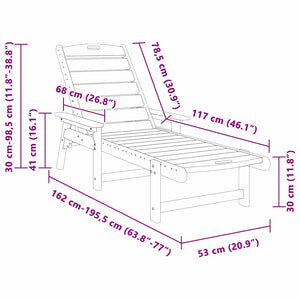 2er Set Sonnenliege Weiß Polyethylen