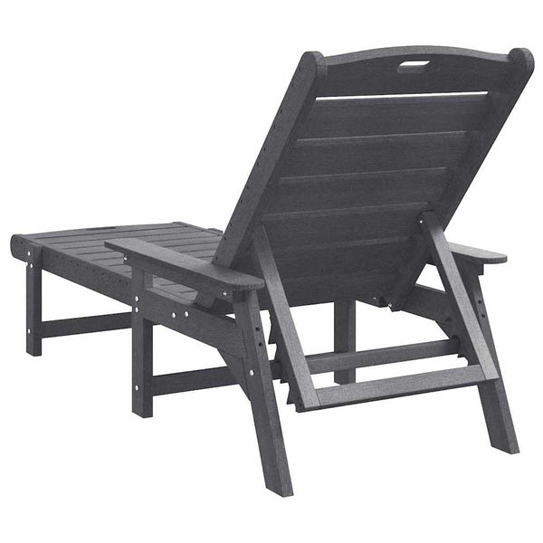Sonnenliege 2er Set Hellgrau Polyethylen