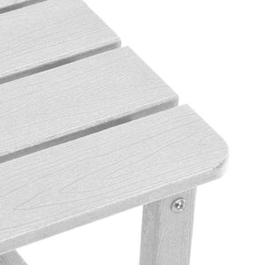 Sonnenliege 3er Set Weiß Polyethylen