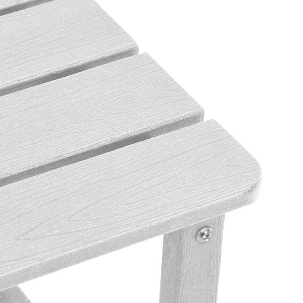 Sonnenliege 3er Set Weiß Polyethylen