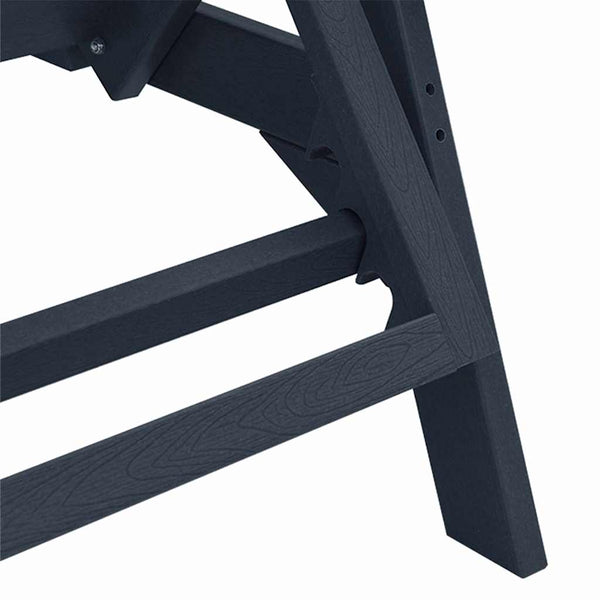 Marineblaue Sonnenliege 3er Set Polyethylen