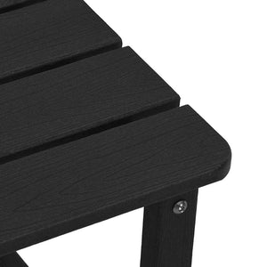 Schwarze Polyethylen Sonnenliege, 3er Set