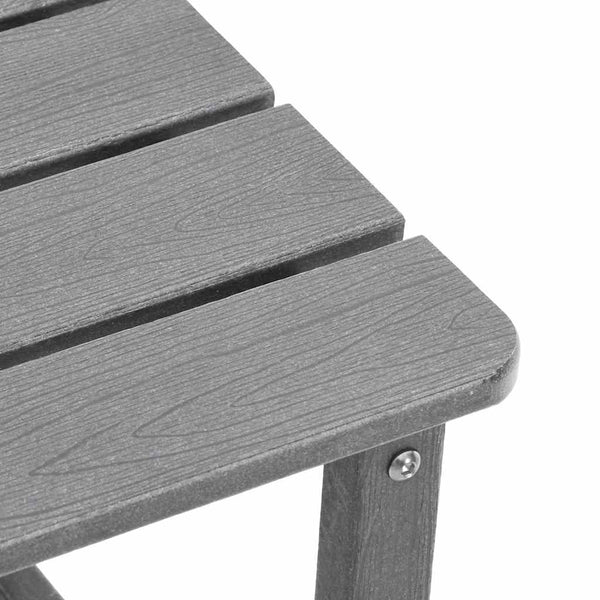 3er Set Sonnenliege Hellgrau Polyethylen