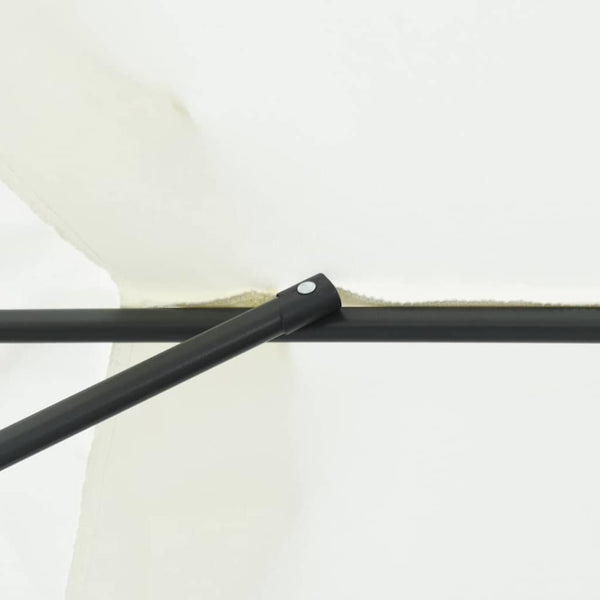 vidaXL Garden Parasol Sand 394 x 394 x 248 cm Polyester and Steel