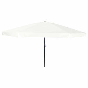 vidaXL Garden Parasol Sand 394 x 394 x 248 cm Polyester and Steel