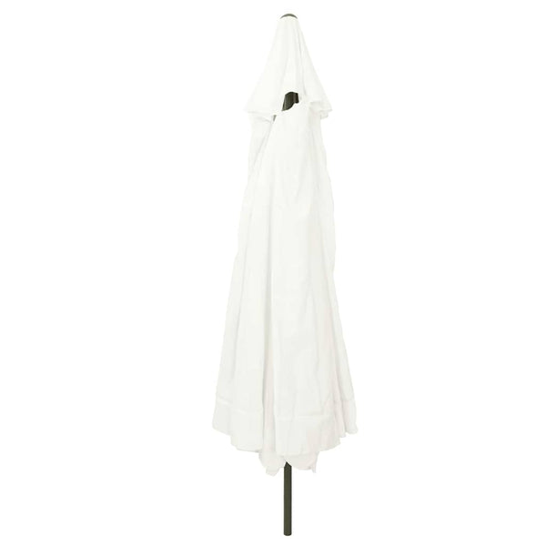 vidaXL Garden Parasol Sand 394 x 394 x 248 cm Polyester and Steel