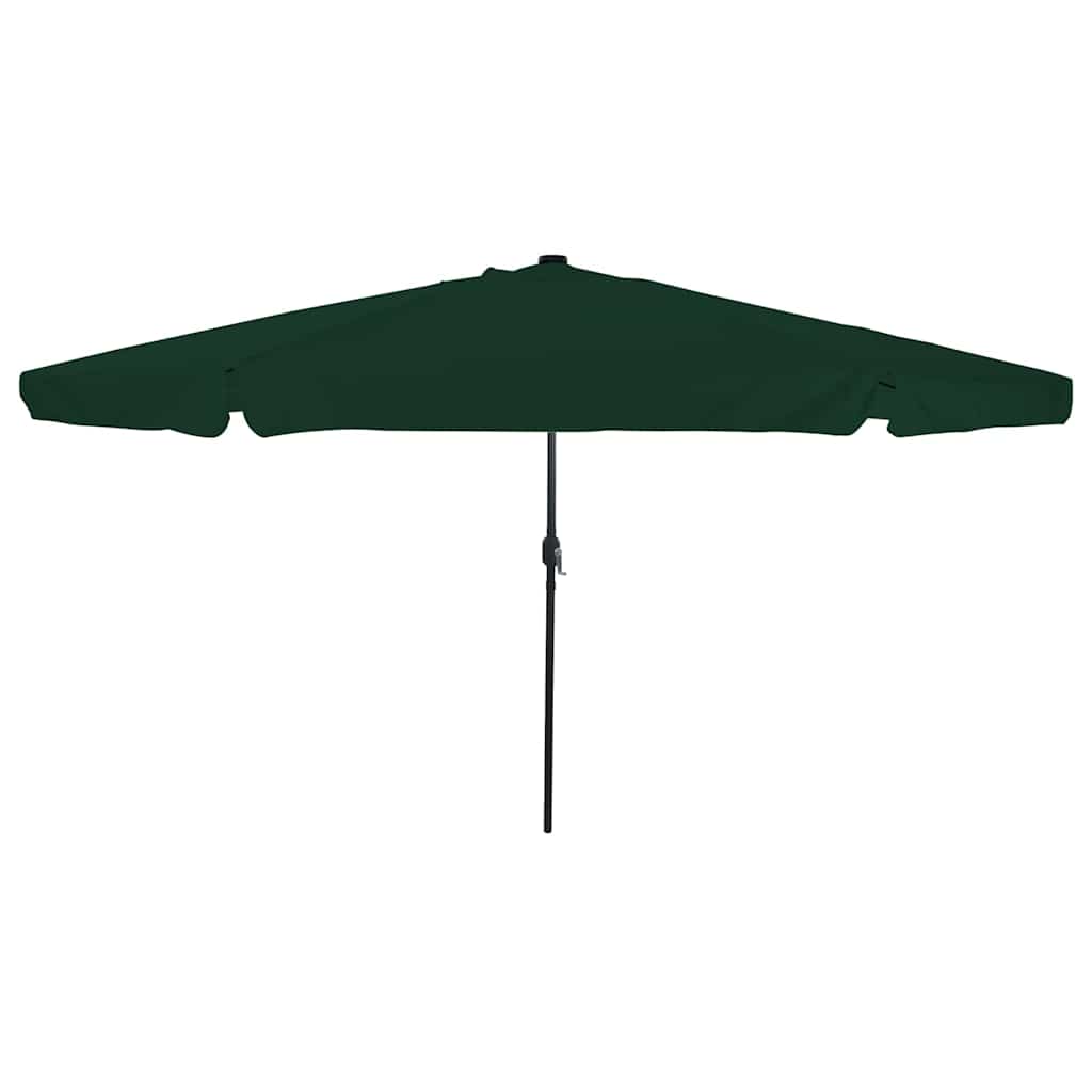 vidaXL Garden Parasol Green 395 x 395 x 245 cm Polyester