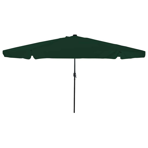 vidaXL Garden Parasol Green 395 x 395 x 245 cm Polyester