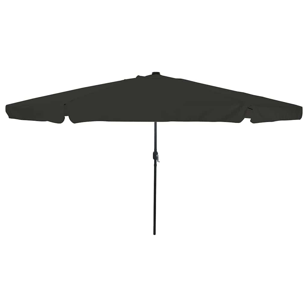 vidaXL Garden Umbrella Black 395 x 395 x 245 cm Polyester