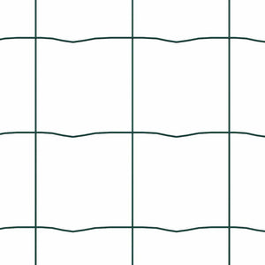 vidaXL Euro Fence Green 1.6 x 10m PVC-Coated Iron
