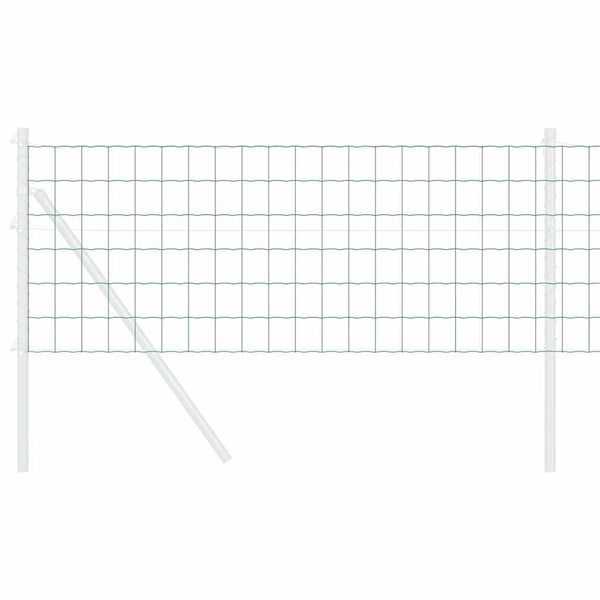 vidaXL Euro Fence Green 0.8 x 25 m PVC-Coated Iron