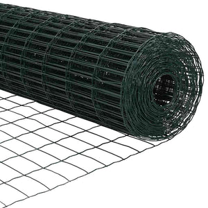 vidaXL Euro Fence Green 0.6 x 50 m PVC-coated Iron