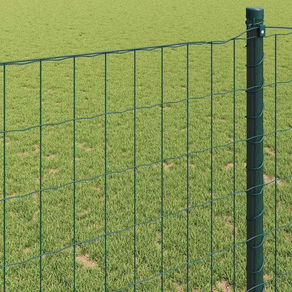 vidaXL Euro Fence Green 0.6 x 50 m PVC-coated Iron