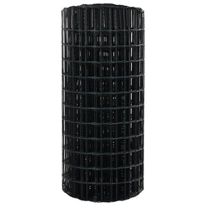 vidaXL Euro Fence Grey 0.4 x 10 m PVC Coated Iron