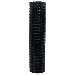 vidaXL Euro Fence Grey 1.2 x 10 m PVC-Coated Iron
