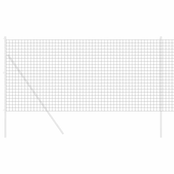 vidaXL Euro Fence Grey 1.2 x 10 m PVC-Coated Iron