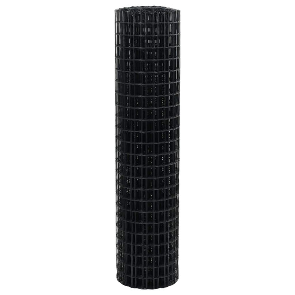 vidaXL Euro Fence Grey 1.4 x 10 m PVC-coated Iron