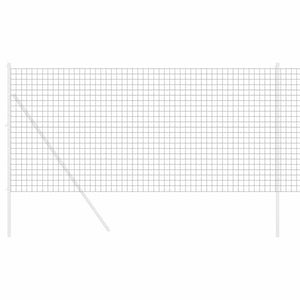 vidaXL Euro Fence Grey 1.4 x 10 m PVC-coated Iron