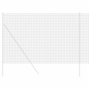 vidaXL Euro Fence Grey 1.6 x 10 m PVC-Coated Iron