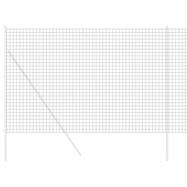vidaXL Euro Fence Grey 1.6 x 10 m PVC-Coated Iron