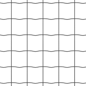 vidaXL Euro Fence Grey 0.4 x 25 m PVC-Coated Iron