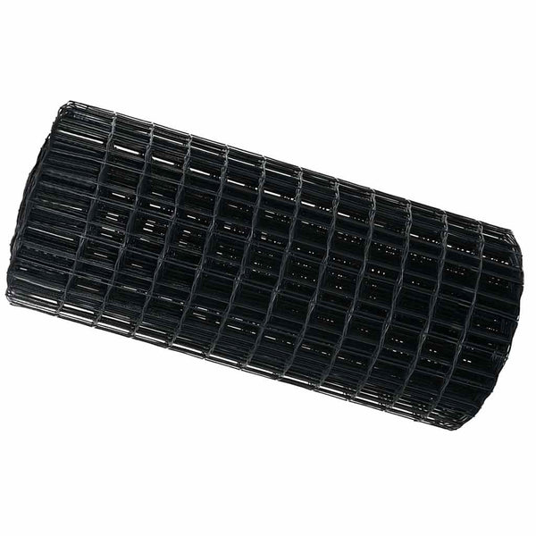 vidaXL Euro Fence Grey 0.6 x 25 m PVC-Coated Iron